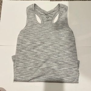 DSG gray and white razor back tank